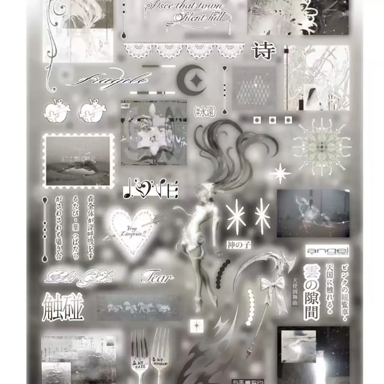 인스 펭우미안 코딩 스티커북은 크고 두꺼운 소녀풍 하트 학생 DIY 장식 풍경 재료 선물 추천입니다.