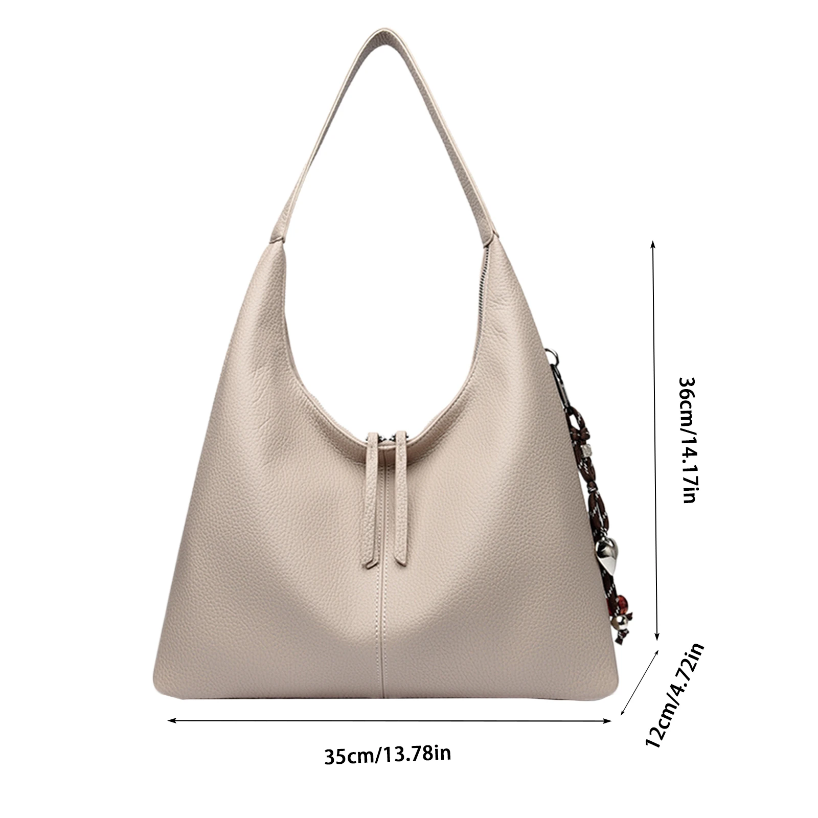 PU Outdoor Travel Bag Solid Color Casual Commuter Bag Vintage Hobo Bag Large for Women Work Daily Shopping Dating