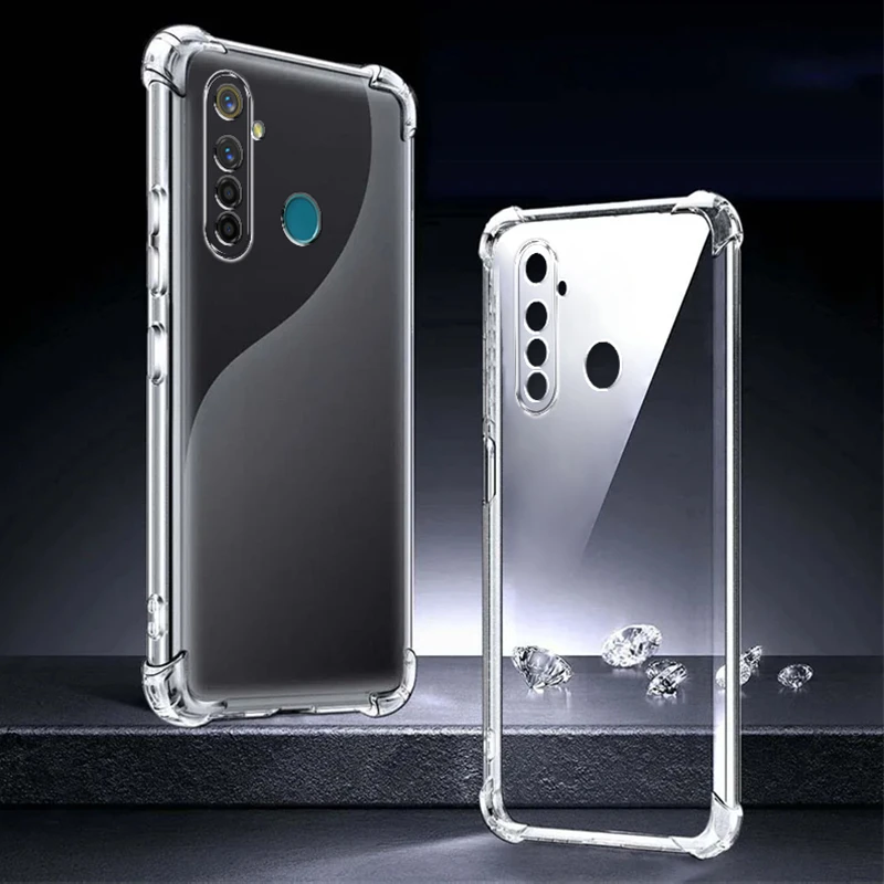 Transparent Shockproof Silicone Back Cover Case
