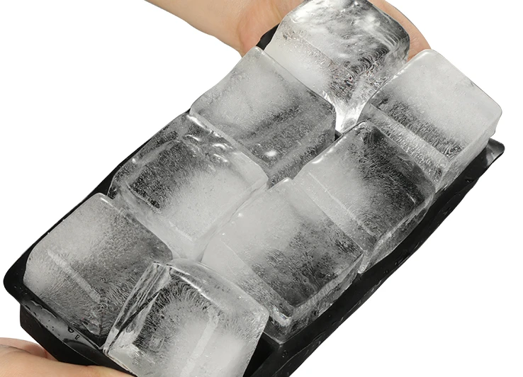 Food grade silicone ice cube mold whiskey large square ice cube box