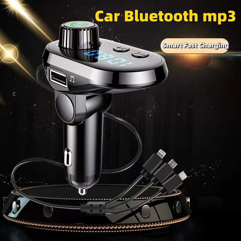 Car Charger Multifunctional Car Bluetooth Audio Cigarette Lighter Car