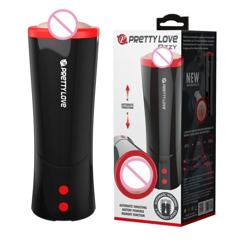 Strong Suction Male Masturbation Cup, Detachable & Washable 3-Speed Telescopic Vagina Vacuum Vaginator, Adult Sex Toy for Men