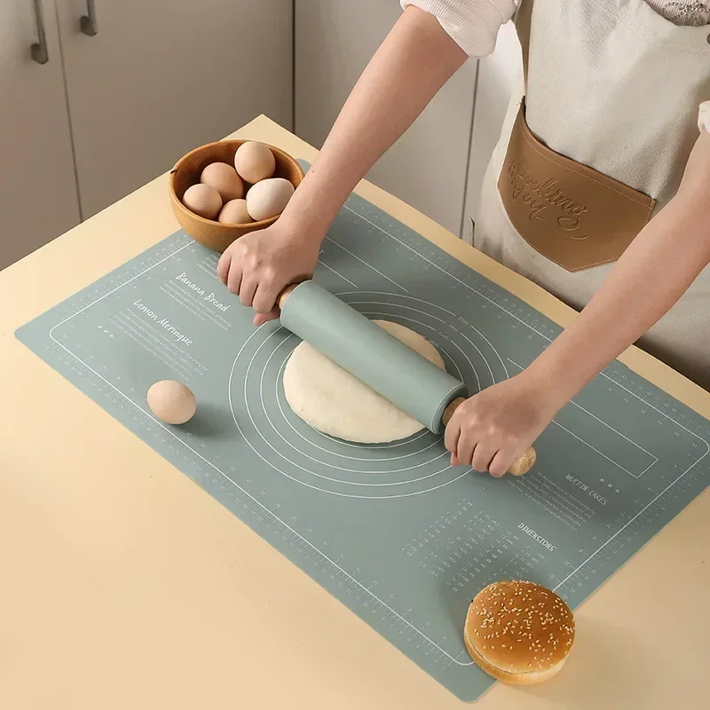 Silicone Baking Kneading Pad Pastry Drum Cooking Dough Muffin Pizza Toast Baking Pastry Tool Set Making Bracket Kitchen Tools