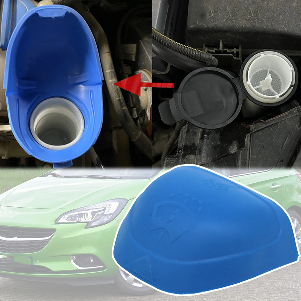 Per Opel Vauxhall Corsa E (X15) 2014 2015 2016 2017 - 2019 Tappo Di Riempimento Dell'Imbuto Del Serbatoio Dello Screenwash Della Bottiglia Della Ronde