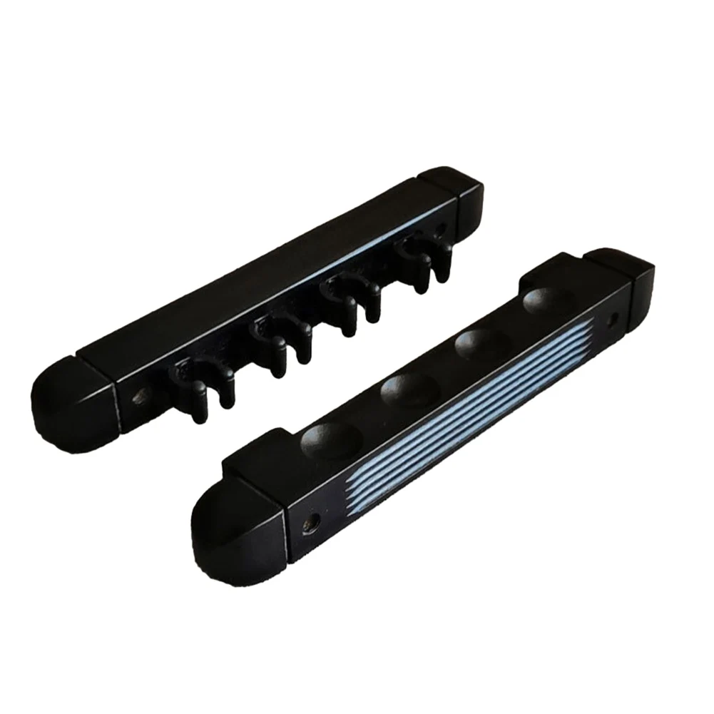 1 Pair Billiard Cue Holder Wall Hanging Fishing Rod Holders 4-Slot Stick Holder Clips For Snooker Billiard Game Sports Accessory billiard cue rack