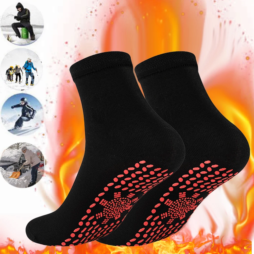 Winter Self Heating Socks Comfortable Multifunctional Sports Warm Stockings Anti-Freezing Breathable for Outdoor Hiking Skiing