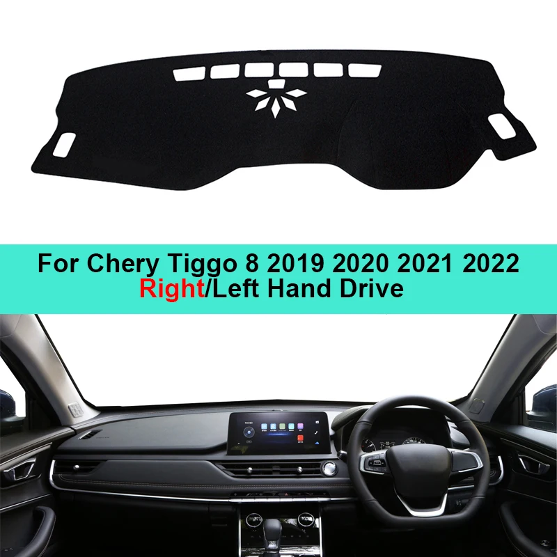 Tapis voiture,tapis de tableau de bord antidérapant,Protection  Anti-lumière,pare-soleil,accessoires pour Chery Tiggo 8 - Type Black -  Cdiscount Auto