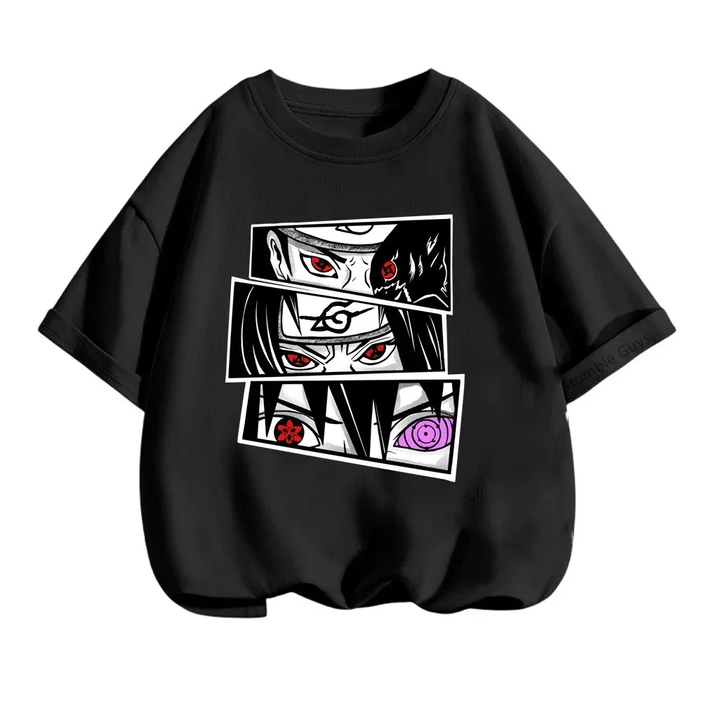 thumbnail image 1 of Camiseta de anime Naruto para niños, camisetas para niños, camisetas de dibujos animados para niñas, camisetas de manga corta de Sonic para niños de 3 a 14 años, 1 of 5