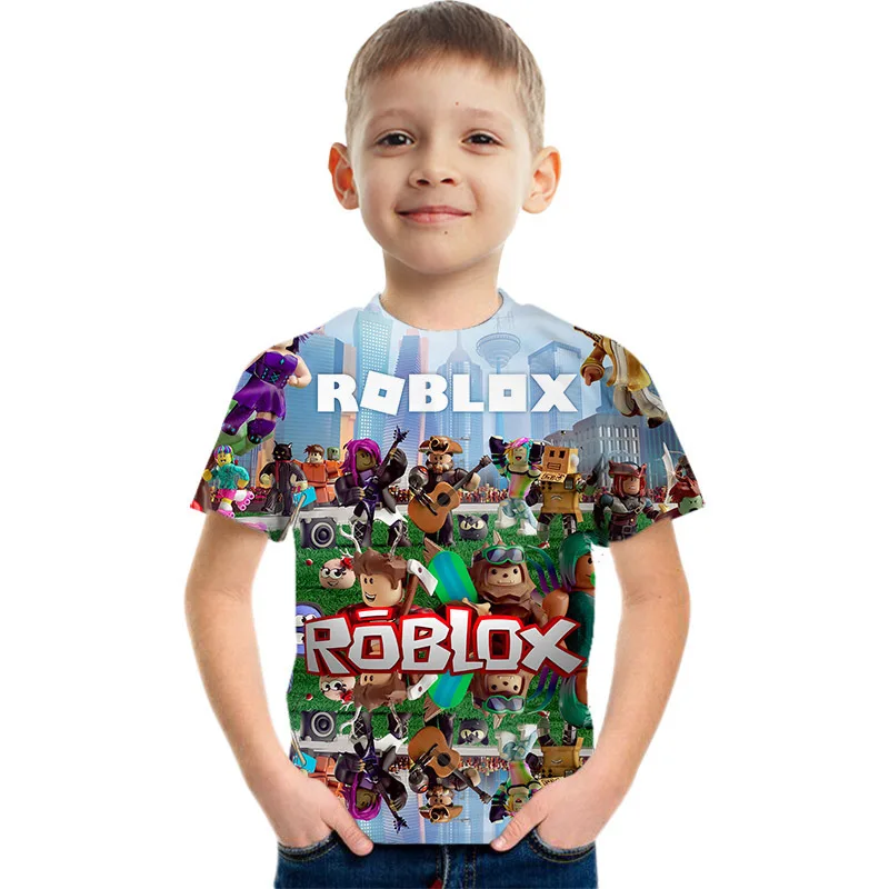 Robloxing Game kid T shirt Meninos Jogo Esportes T-shirt Criança