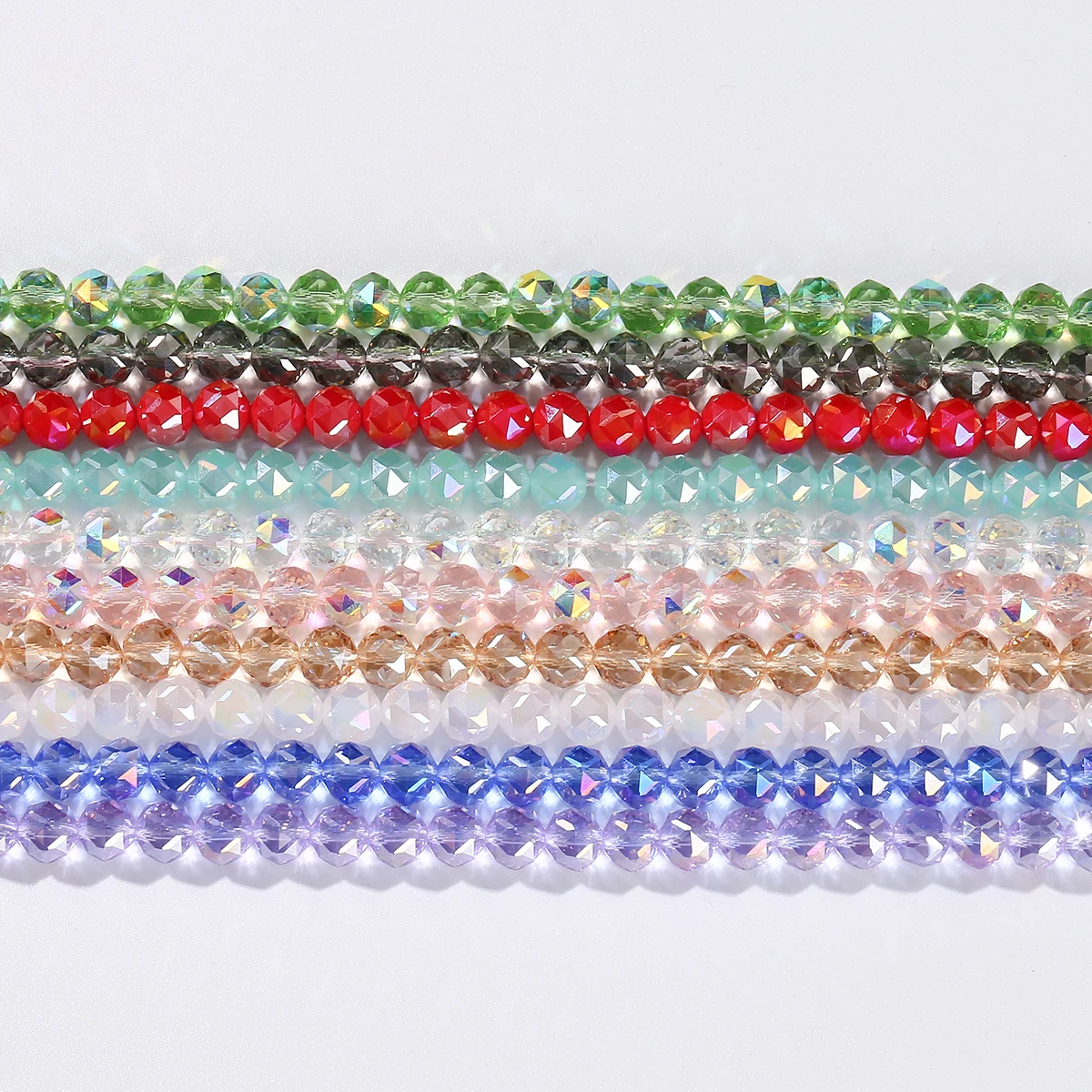 Perle Rotonde Sfaccettate - Tonde Appiattite 4x3,5 Mm - Indicolite AB X41cm P 737712