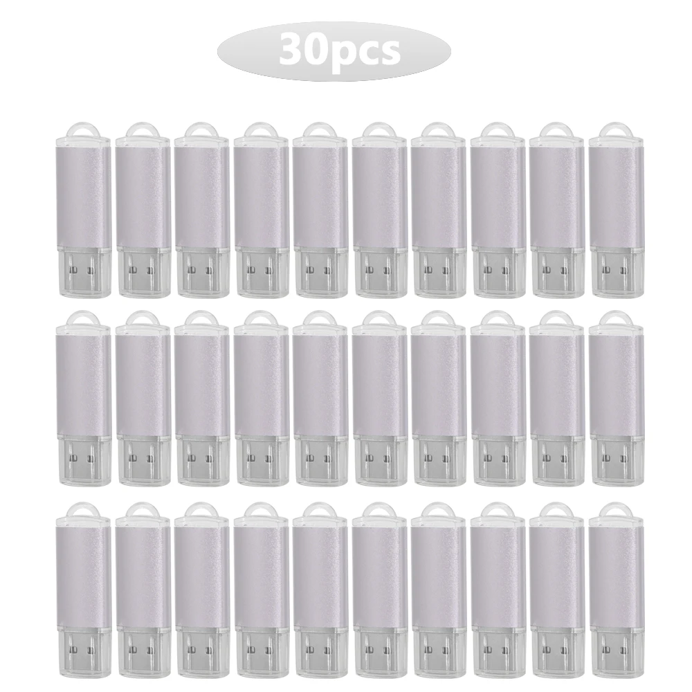 thumbnail image 1 of 30PCS Pendrive 128gb 64gb 32gb 16gb Metal USB Flash Drive 2.0 32 64 16 4GB Pen Drive 2.0 USB Stick Disk on Key Memory Card Logo, 1 of 5