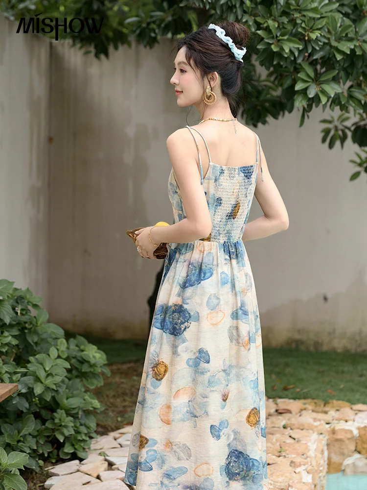 MISHOW Halo Dyed Floral Camisole Dress for Women Summer 2024 V