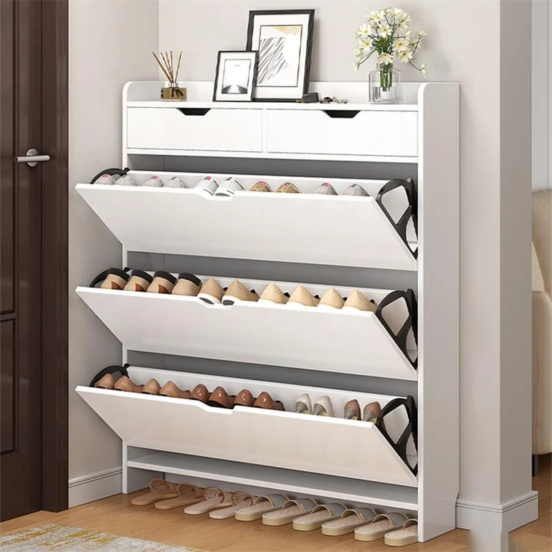 

Assembled White Shoe Rack Modern Space Saving Dust Proof Wood Shoe Rack Storage Multi Layer Zapatero Furniture For Entrance Hall