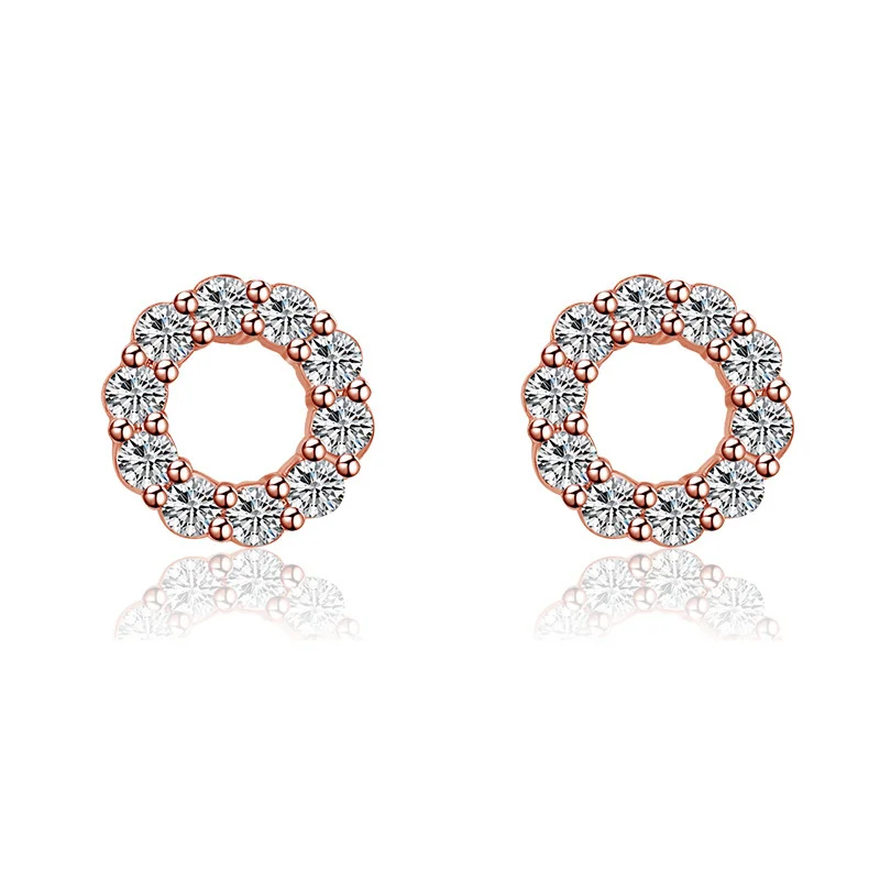 2022 Charm Double Hoop Earrings 925 Silver Fit Original Brand Charms Diy Fine Jewelry Gift For Women Fine Earring Making Gift 