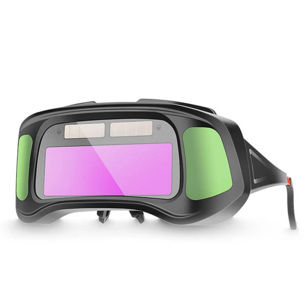Automatic Dimming Welding Goggles Large View True Color Auto Darkening Protective Glasses for Arc Welding Grinding Cutting