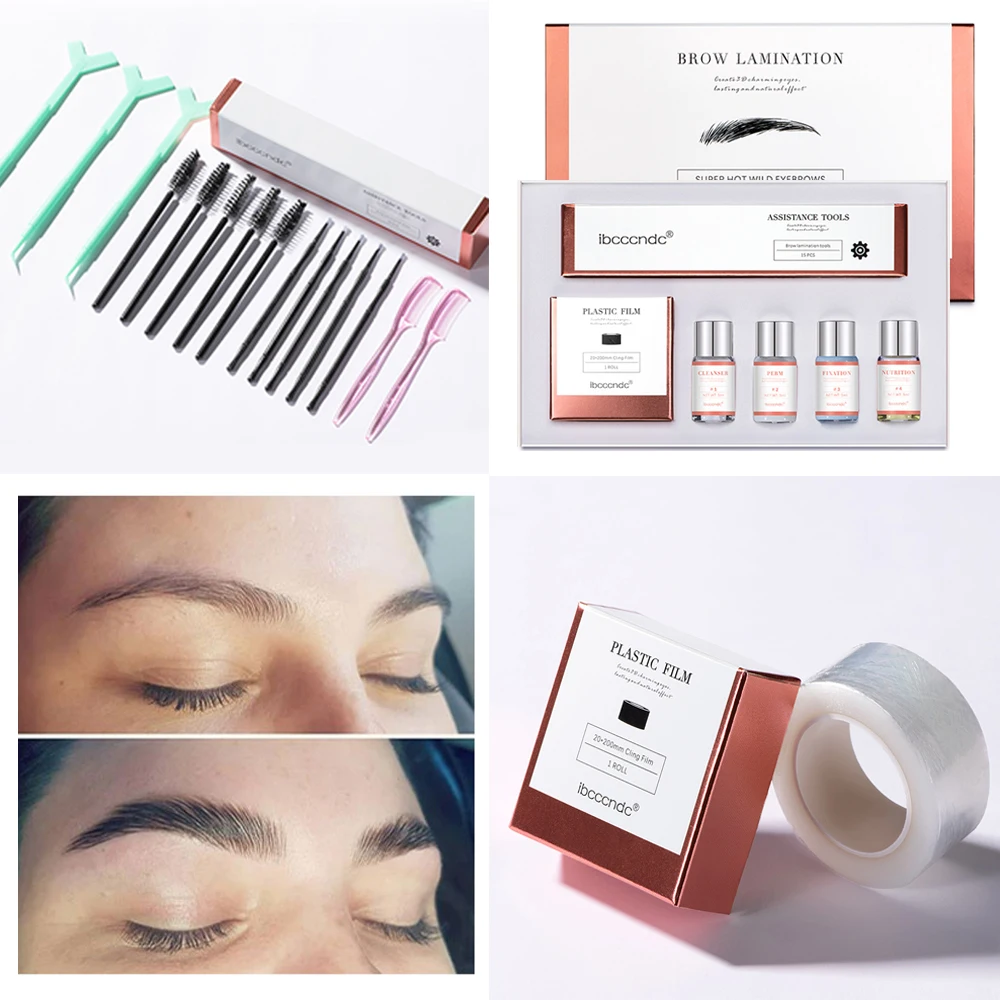 

Keratin Eye Brow Lifting Kit Eyebrow Lift Perm Eyebrows Growth Liquid Accessories Brow Lamination Tooks Kit Enhance Makeup