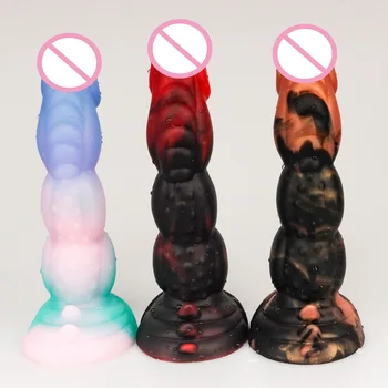Tentacle Realistic Monster Silicone Animal Dildo Vaginal G-spot With Suction Cup Anal Plug Huge Dildo Female Sex Toys For Women 2