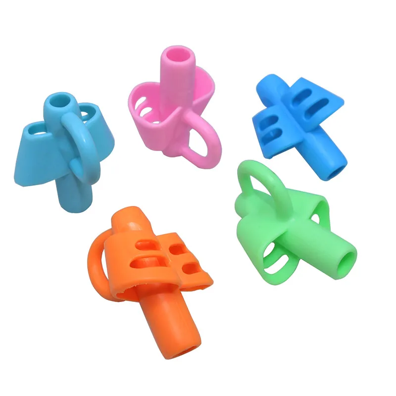 10pcs Two-Finger Pen Holder Children'S Writing Learning Practice Pen Assisted Holding Pen Posture Silicone Orthosis For Students