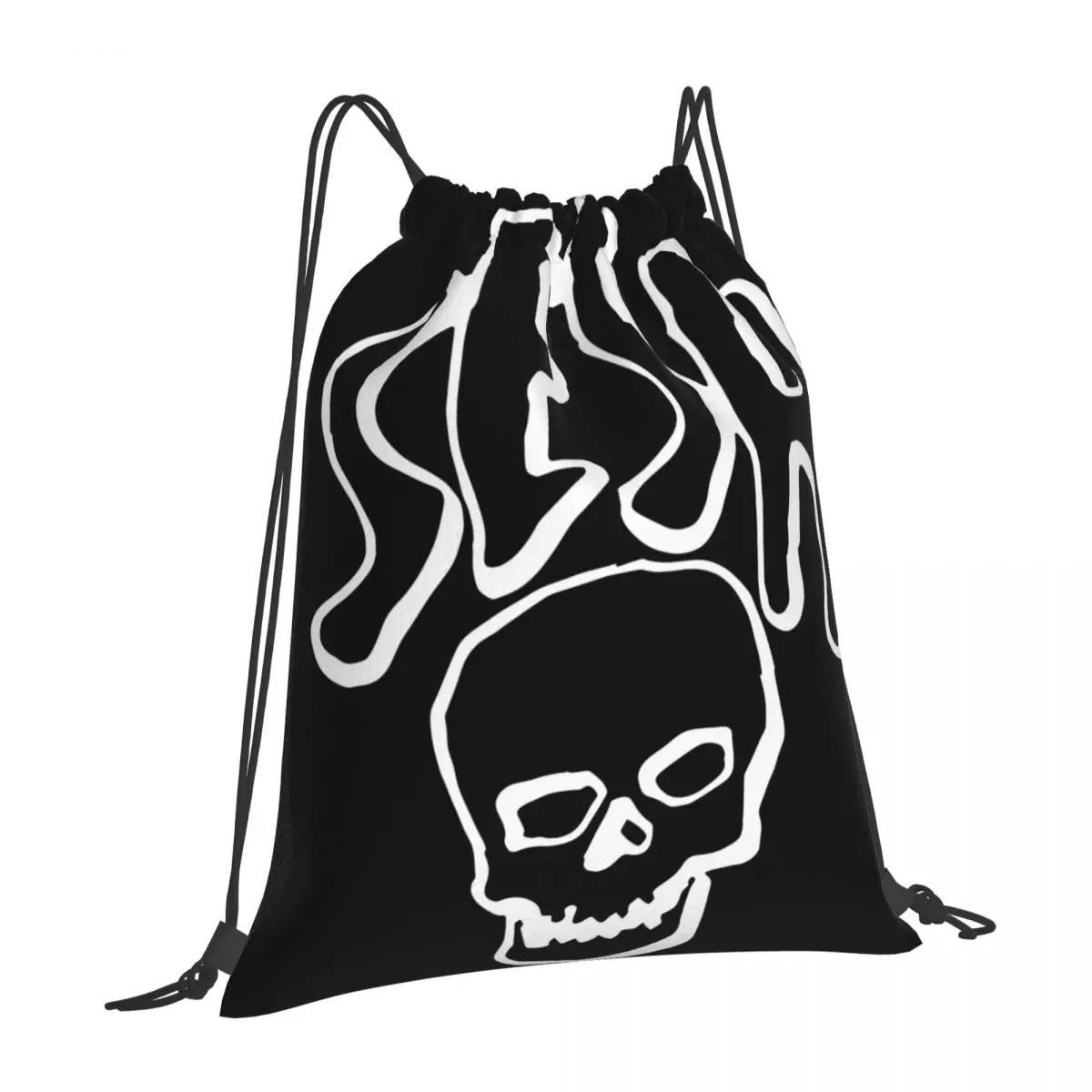 

Sesh Skull Sports-Themed Drawstring Bags Great Active Individuals Ideal School Camping Use Canvas