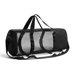 Extra Large Mesh Dive Bag - Travel Duffle for Scuba Gear & Equipment (35L - Black)
