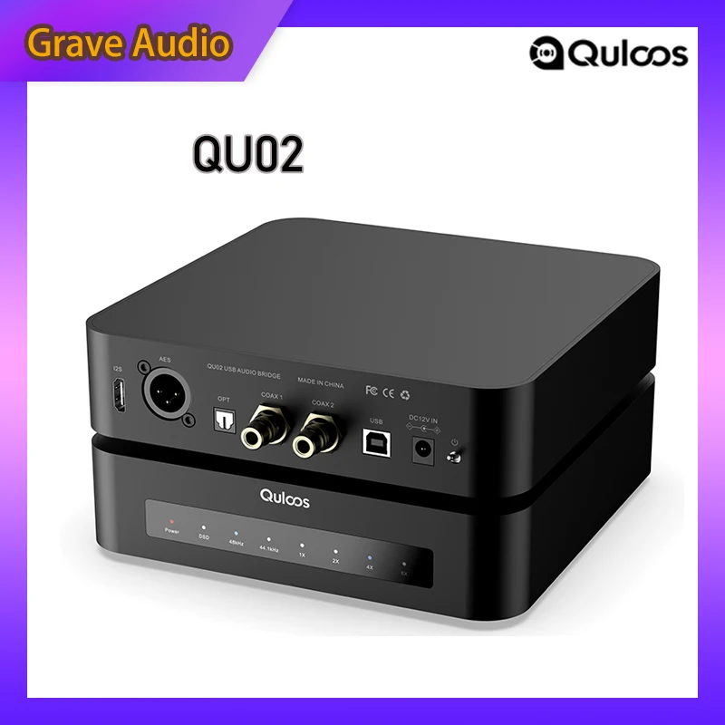 Quloos QLS QU02 USB Bridge USB Digital Audio Interface to SPDIF AES/EBU