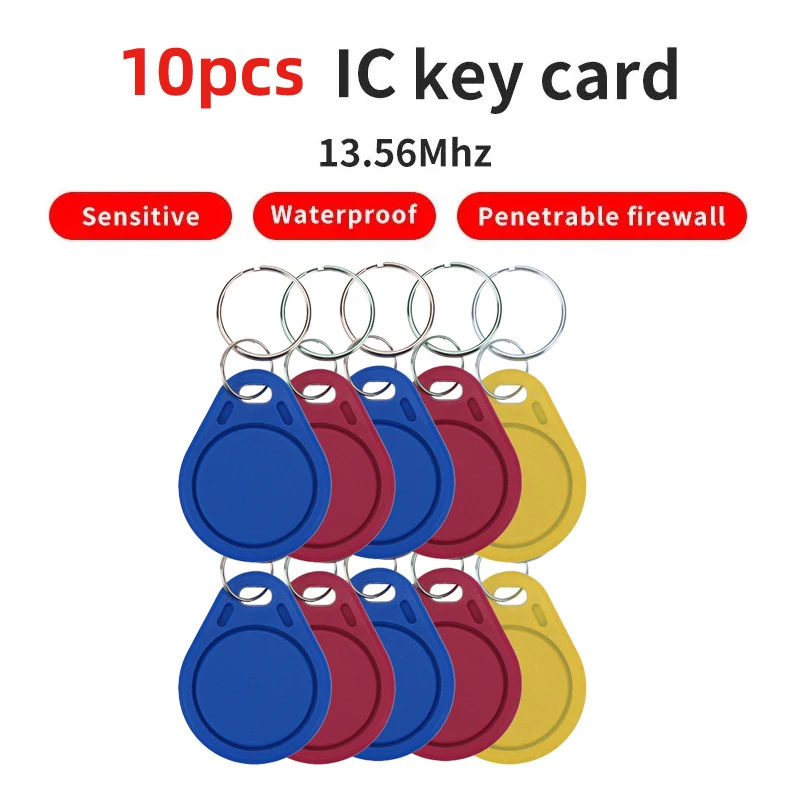 RFID Keyfobs 10/20PCS 13.56MHz Read Only Tags Access Control S50 Token Attendance Management Keychain