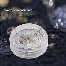 Automatic Mechanical Watch Movement Date Display Clone 2824 25 Jewels 25.6mm Diameter
