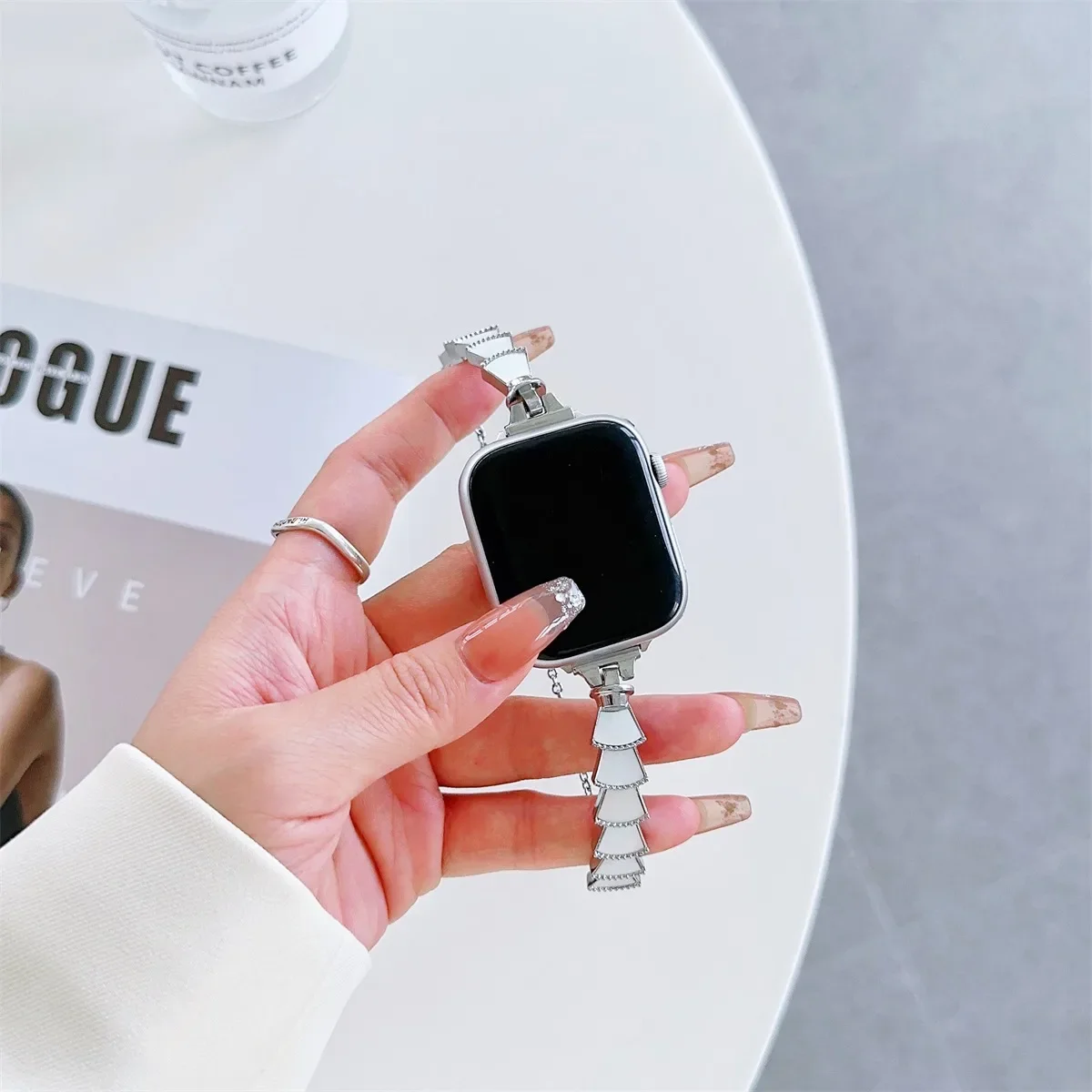 Uhrenarmband für Iwatch 42/44/45/46/49 mm 38/40/41 mm Metall-Mode-Uhrenarmband für Uhrenserie Ultra2 Serie 10/9/8/7/6/5/4/3/2/1_voghion.com