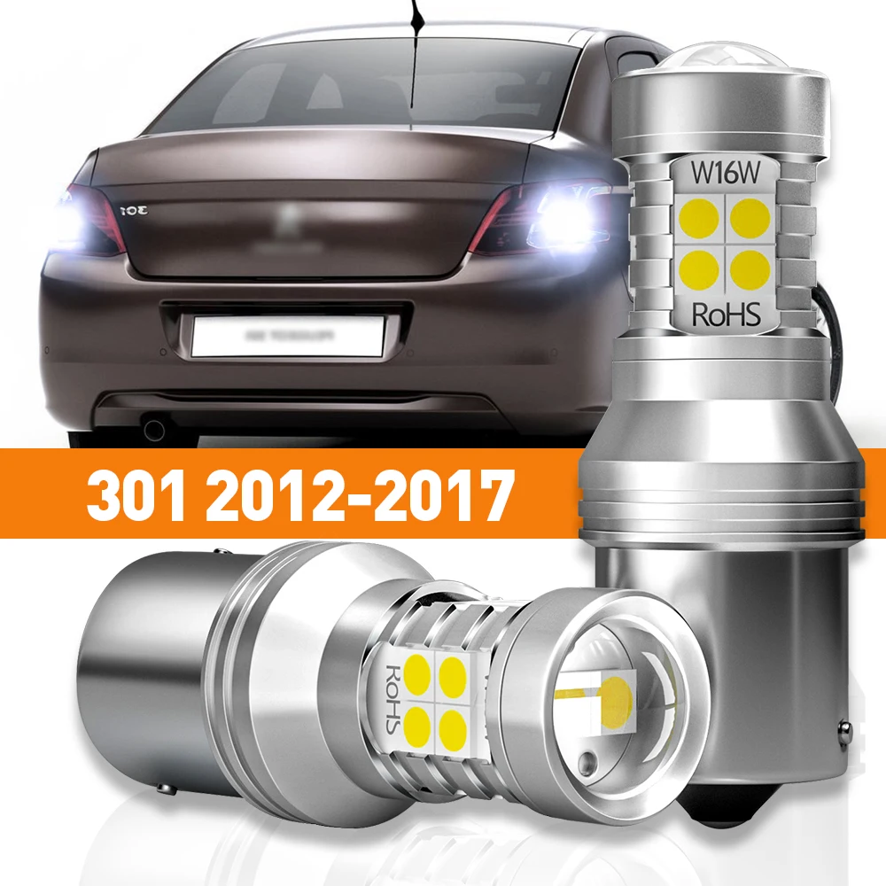 

2pcs LED Reverse Light For Peugeot 301 2012-2017 2013 2014 2015 2016 Accessories Canbus Lamp