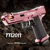 TTI 2011 Pistol Shell Throwing Continuous Firing Blowback Soft Bullet Gun Empty Hanging Birthday Gift 4