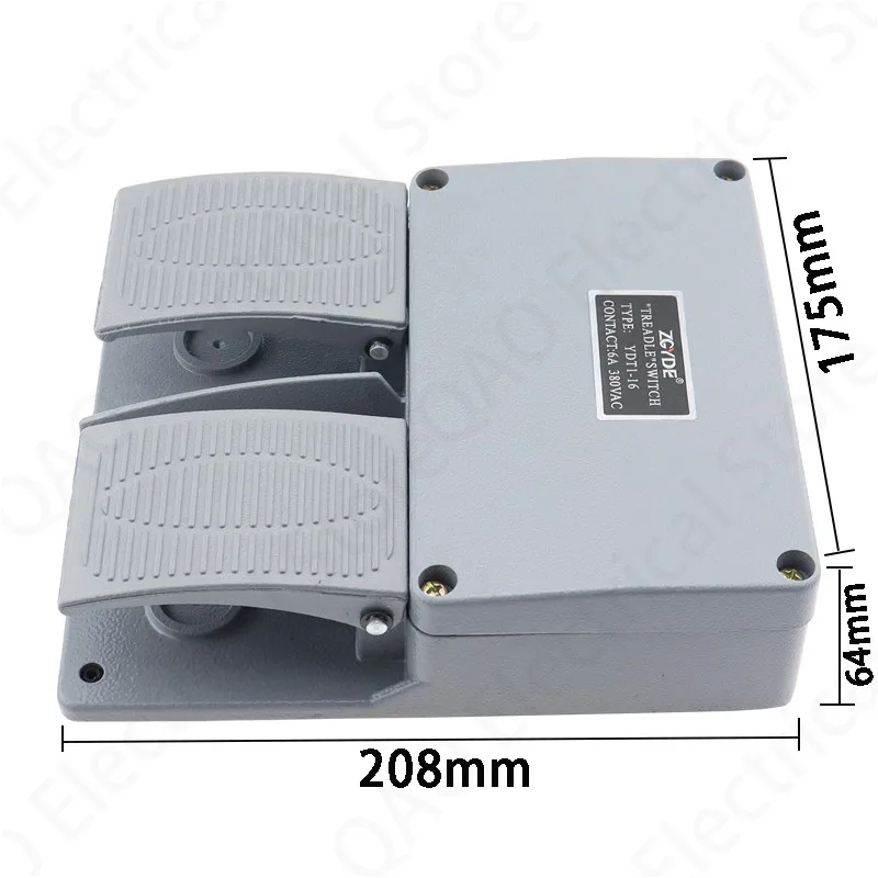 aluminio shell pedal duplo switch ydt1 16 foot 03