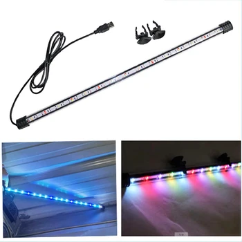 18-58cm USB Plug Aquarium Light LED Waterproof Fish Tank Light Underwater Lighting Submersible Lamp Plant Grow Lamp 110-240V 1