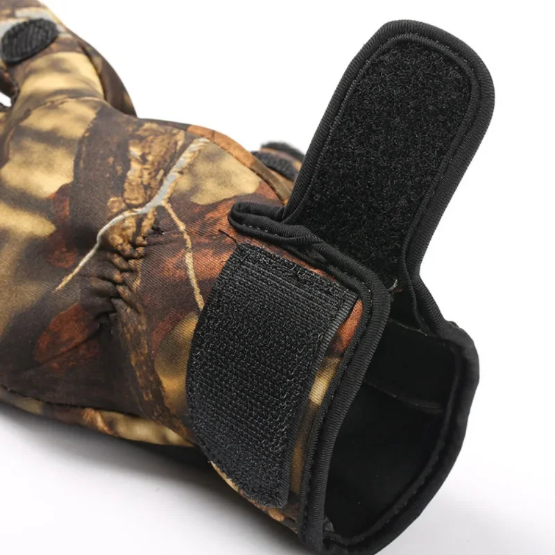 Fingerless Gloves Fishing Gloves Outdoor Winter Fishing Gloves Waterproof Mitten Three Fingers Cut Anti-slip Climbing Glove Hiking Camping Riding Gloves