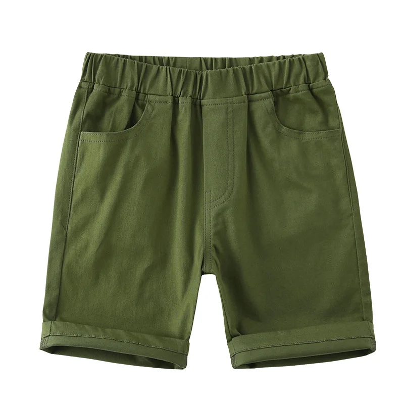 DE PEACH Summer Baby Girls Boys Casual Shorts Kids Cotton Knee Length Loose Pants For Boy Girl Children Clothes 2-12Years