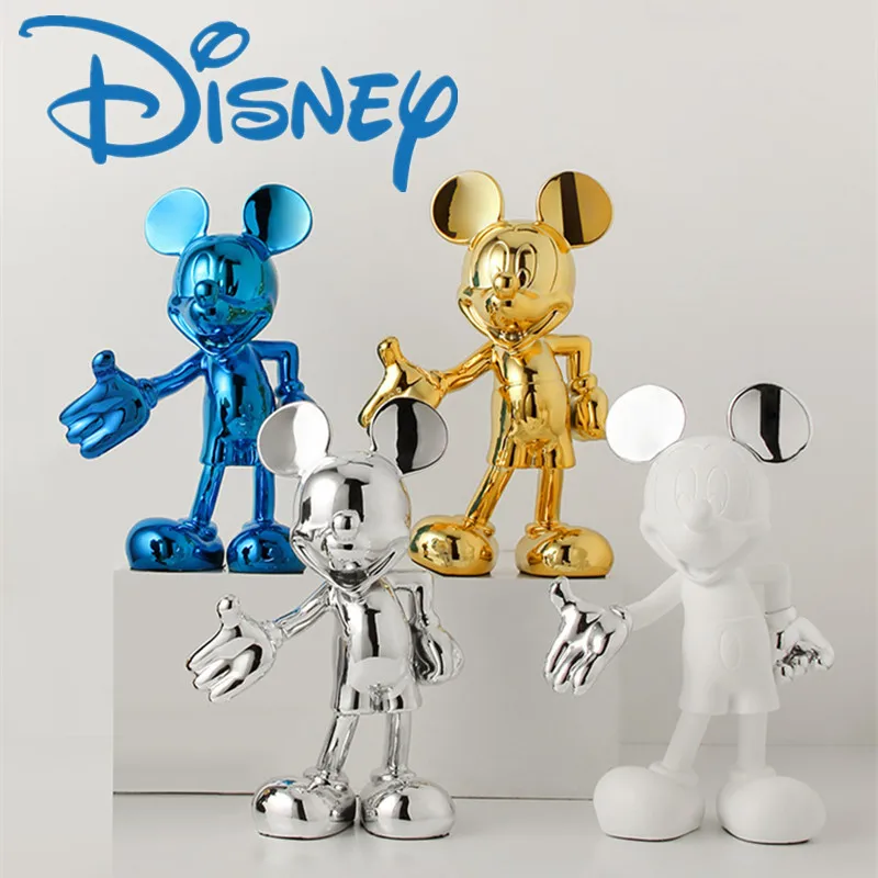

28-60CM Cartoon Disney Mickey Mouse Statue Figure Resin Model Sculpture CollectibleRoom Decoration Light Luxury Ornaments Gifts