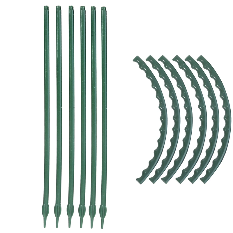 

Plant Support Stake UV Resistant Garden Flower Support Rack Climbing Trellis Half Round Plant Supports Ring Easy Install
