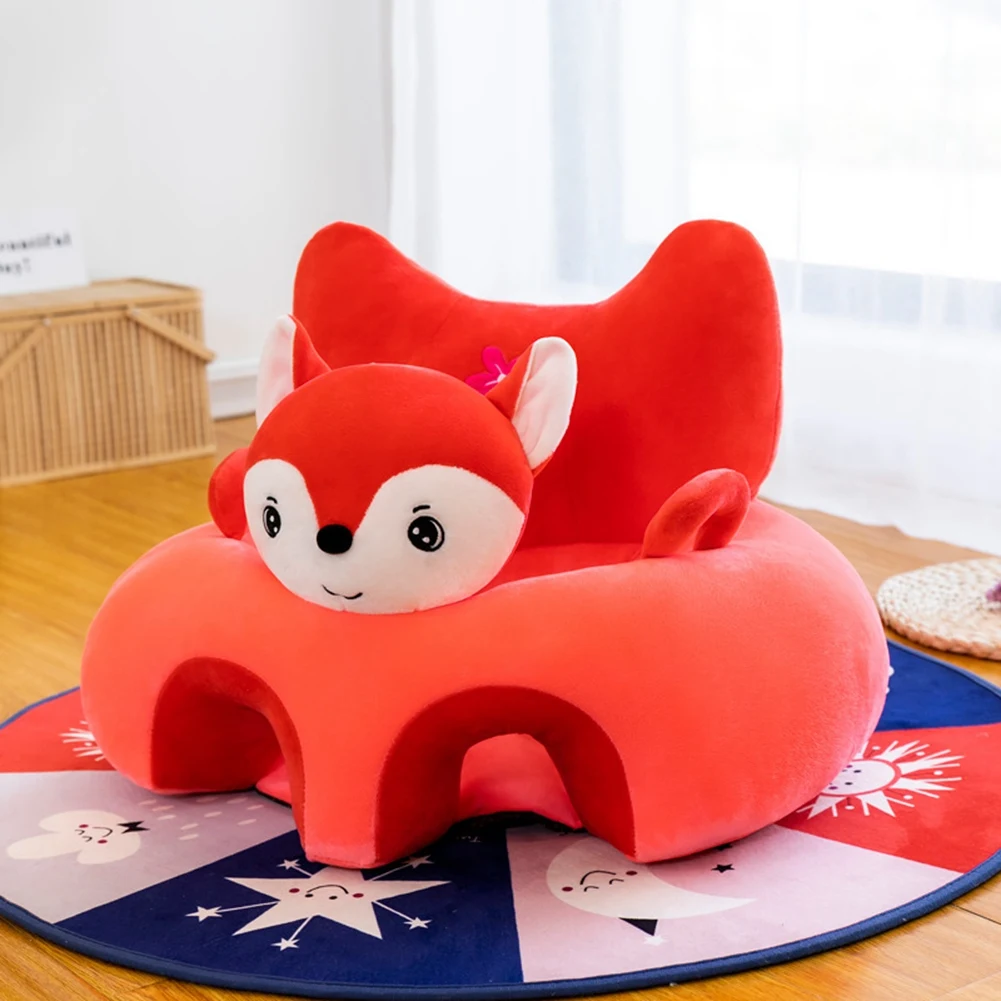 Sedia di Supporto per Bambini A36T, Morbida Sedia in Peluche a Forma di Animale Cartoon, Seduta per Imparare a Stare Seduti - immagine 6