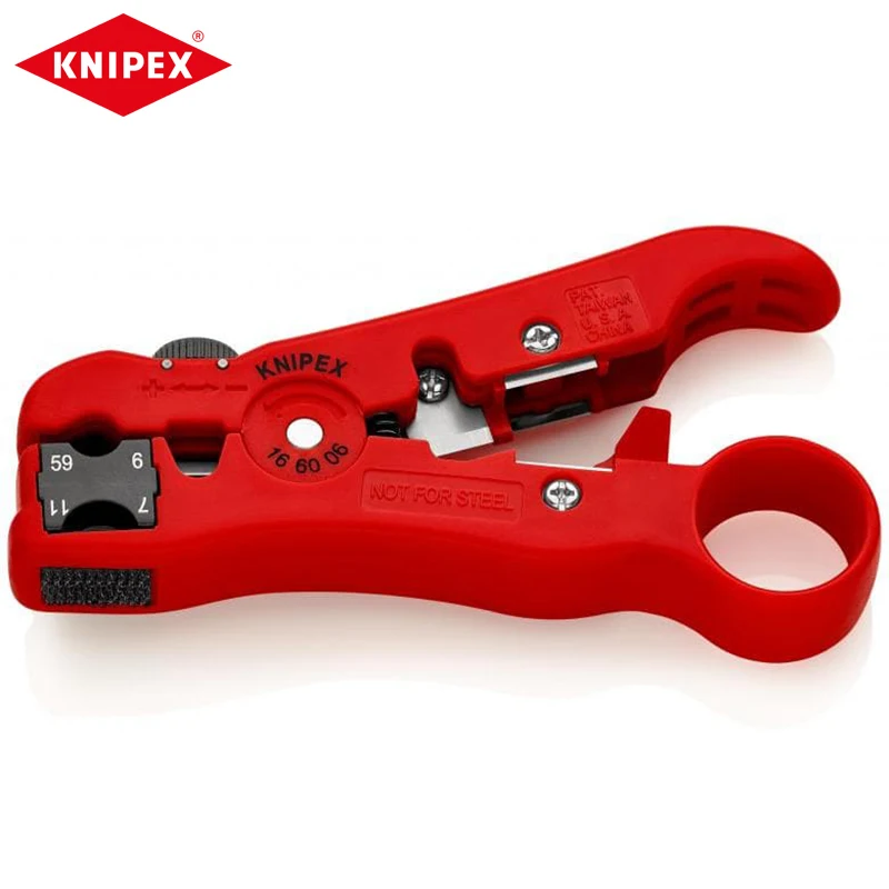 Knipex 16 60 06 Sb Spelafili Spelafili Universale Per Coassiale E Cavo Dati