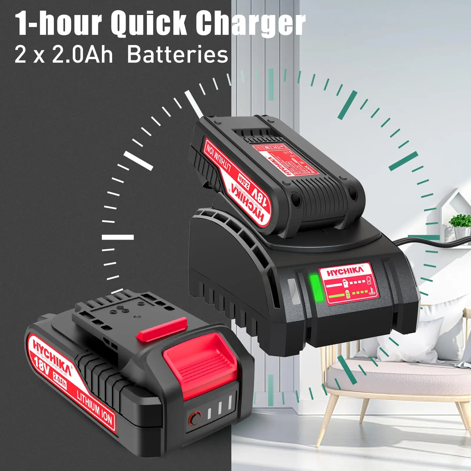 HYCHIKA 18V Reciprocating Saw with 2 Batteries 2800RPM Fast Charger Electric Saw Professional Power Tools for Cutting Wood AliExpress 1420