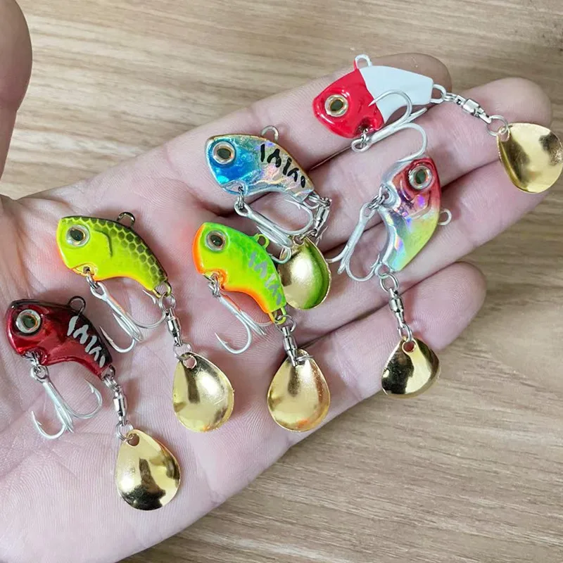 Description Picture 2 of item1pcs WALK FISH 9g 13g 16g 22g VIB Sinking Fishing Bait Hard Metal Ocean River Spinner Spoon Ice Fishing Lures Winter Baits
