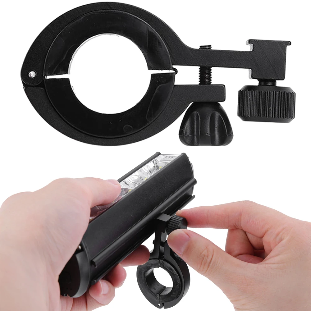 Bicycle Light Front Bracket Aluminum Alloy Cycling Lamp Base Lightweight Bike Lamp Support Rack Portable Bicycle Accessories