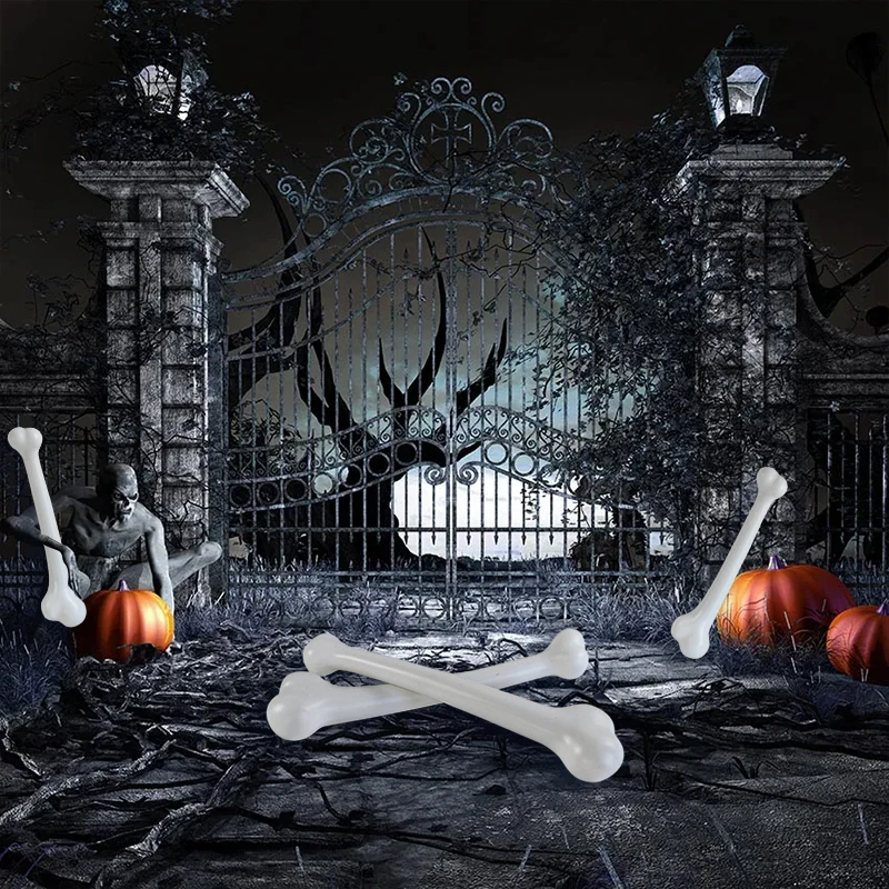1 stücke gefälschte menschliche Knochens imulations knochen Halloween Horror Requisite Plastik knochen Leistung Requisiten Halloween Party Kostüm Zubehör – Detail 15