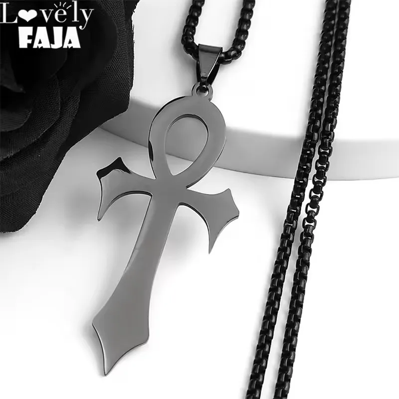 Collana con spada gotica in ACCIA INOSSIDABILE, collane Emo punk gotiche grunge, gioielli gotici regalo di gioielli di Natale di Halloween per le donne  36