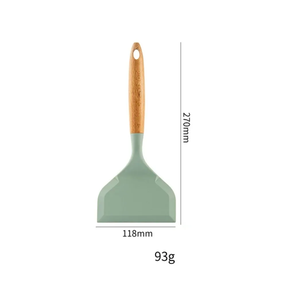 Silicone Spatula Cooking Utensils Beef Meat Egg Kitchen Scraper Wide Pizza Cooking Tools Shovel Tamagoyaki Spatula Kitchenware