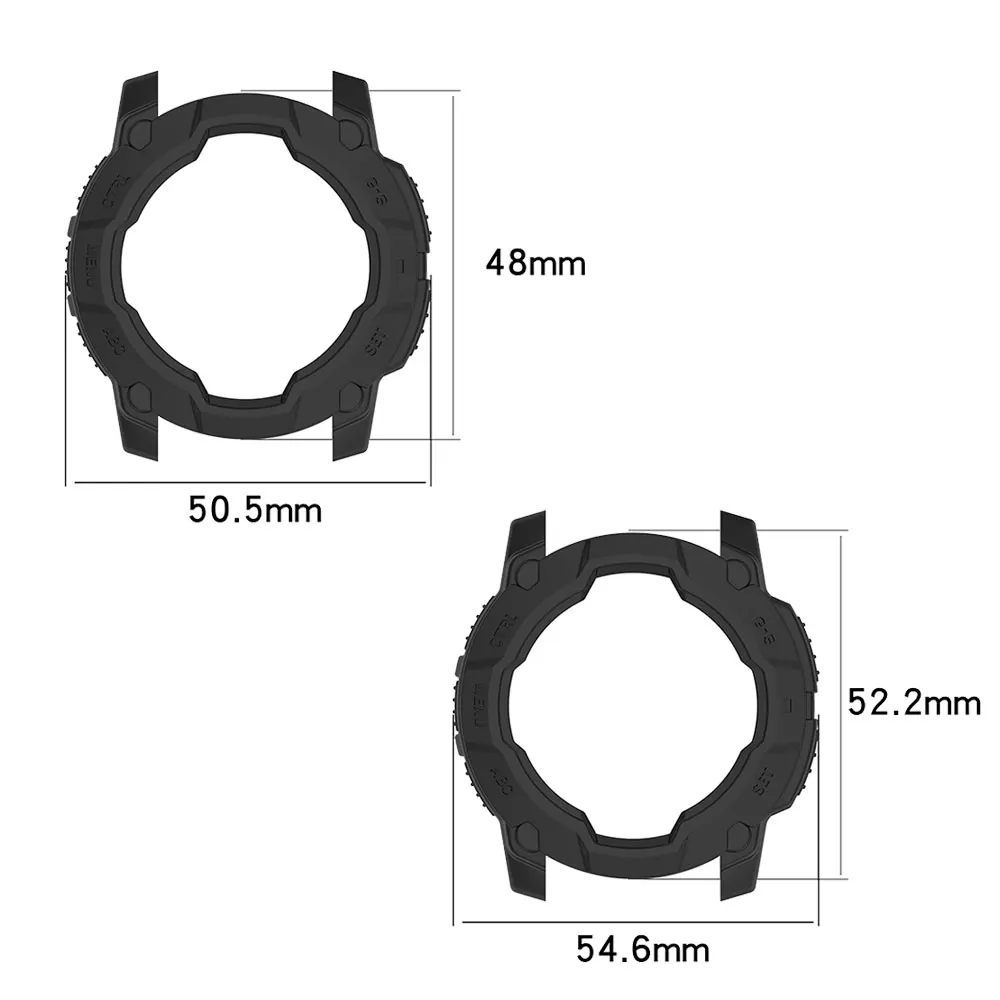 Garmin Instinct 3 용 TPU 케이스 커버 45mm 50mm 범퍼 보호 쉘 Garmin Instinct 3 보호 프레임 용 실리콘 케이스