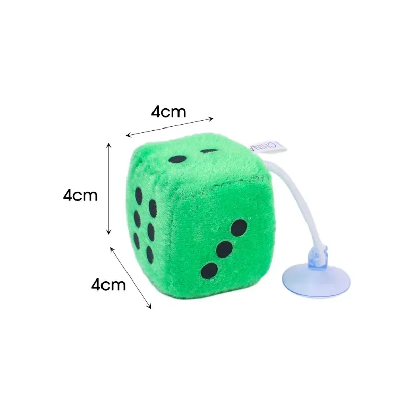 Dadi Fuzzy In Peluche Per Specchietto Auto – Viola Con Pois Bianchi – Decorazione Interni Morbida E Originale – Diametro 7,5 Cm