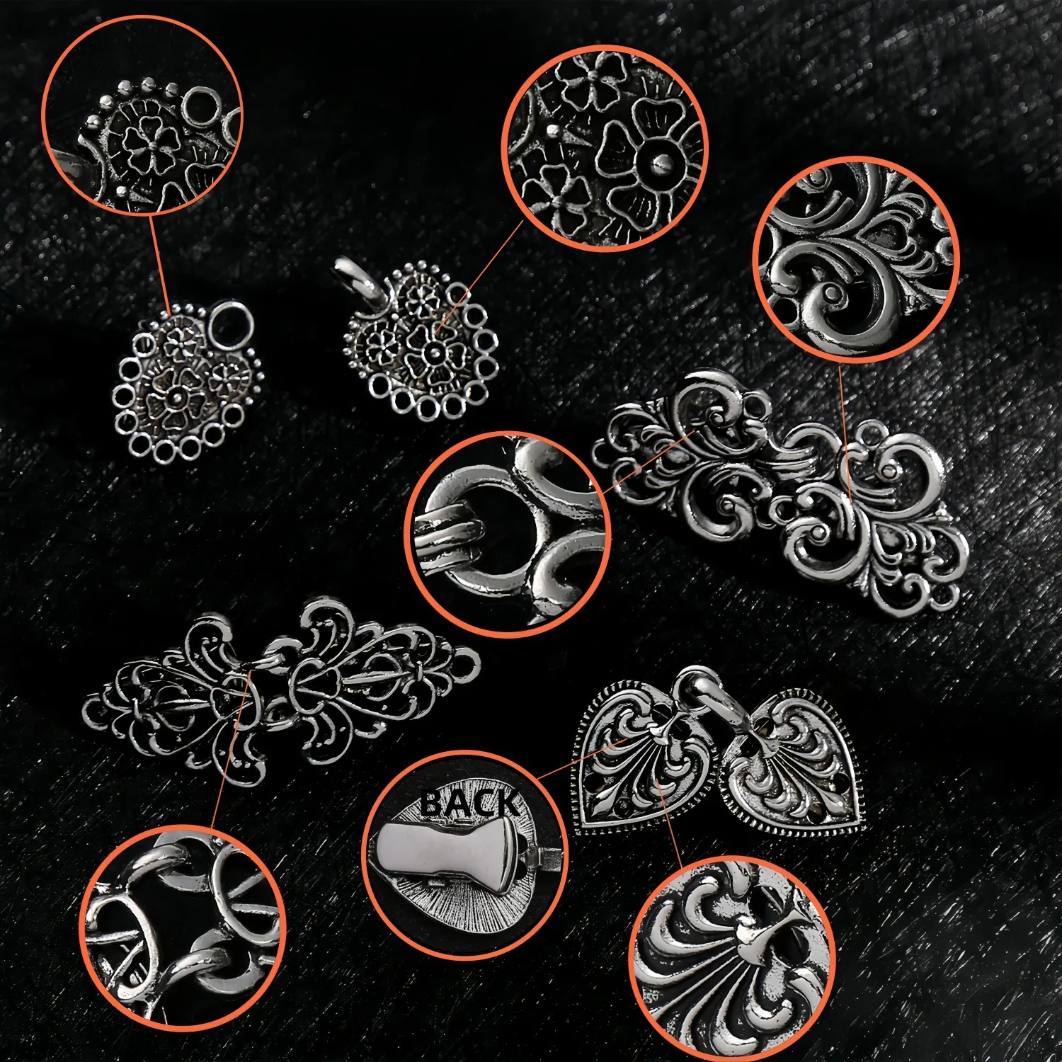 Vintage Sweater Swirl Clip Cape Cloak Clips for Dress Retro Cardigan Clip Shawl Clasp Shirt Button for Girl Women 1 Pair