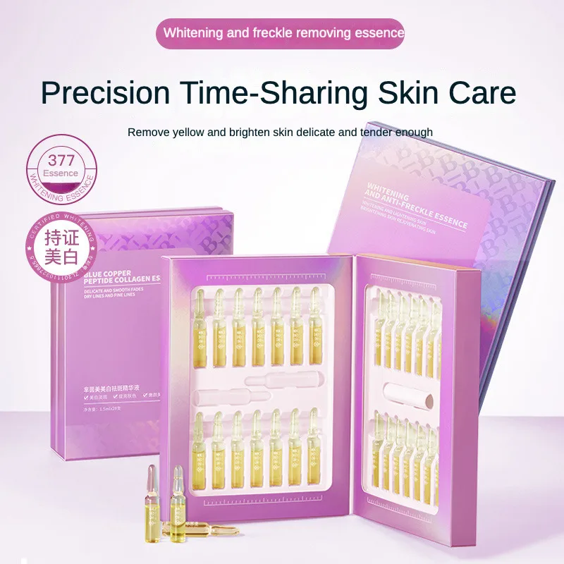 28 pcs/set 377 Whitening Ampoule Essence, Vitamin C Anti-Aging Essence, Niacinamide Brightening Essence Korean Skincare Products
