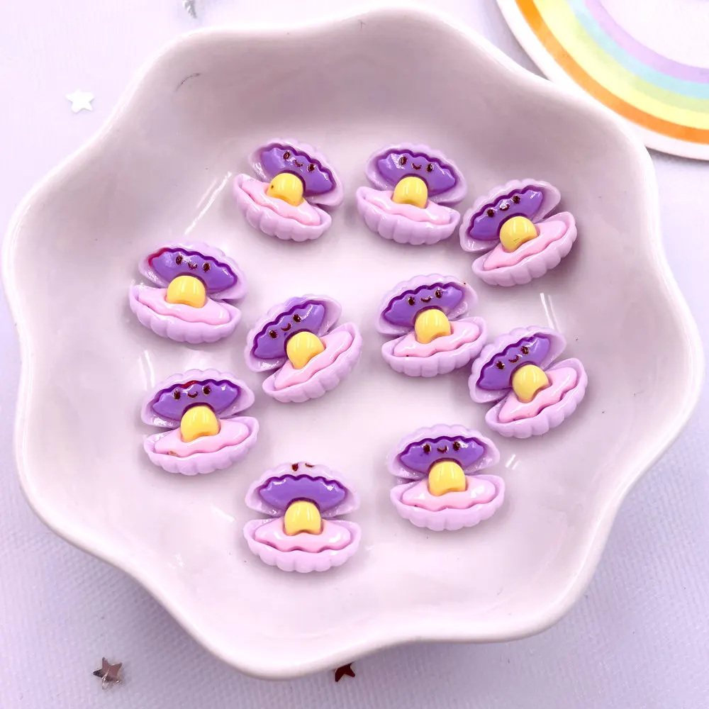 30pcs Colorful Resin Mini Turtles Crabs Fish Starfish Seahorses Seaweed Marine Organism Figurine Flatback Scrapbook Crafts DIY