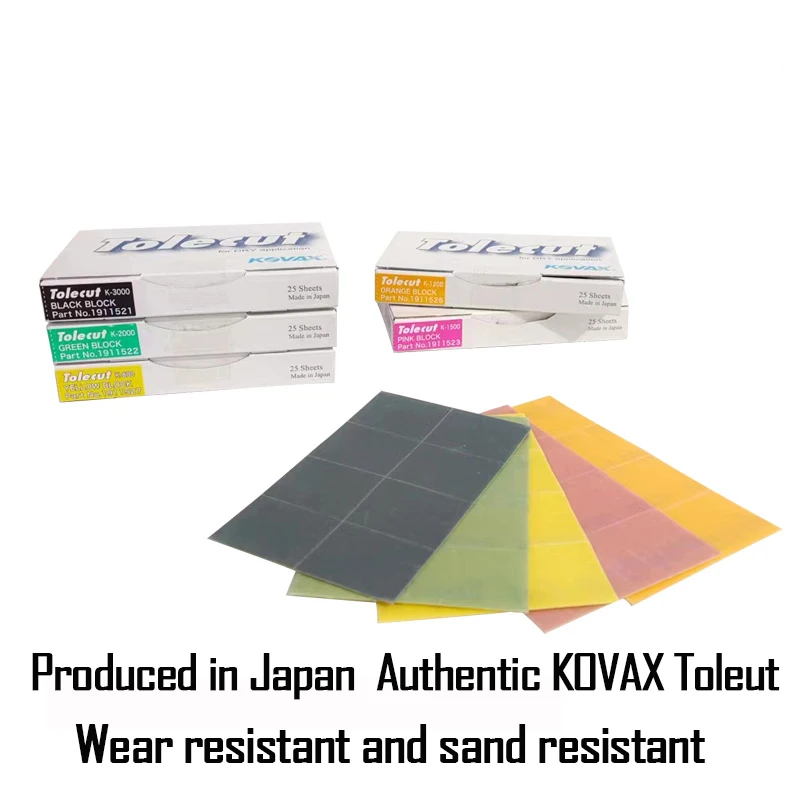 True Japan KOVAX Toledout Beauty Repair Sandpaper Cut Into 8Pieces Used For Car Polishing Sandpaper 800/1200/1500/2000/3000 sandpaper set polish sand paper sandpaper tools